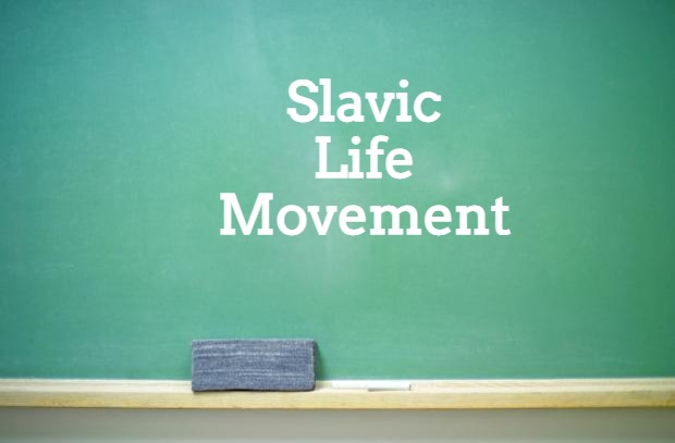blank chalkboard | Slavic Life Movement | image tagged in blank chalkboard,slavic life movement | made w/ Imgflip meme maker