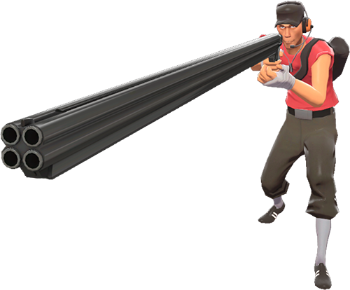 Scout but long gun Blank Meme Template