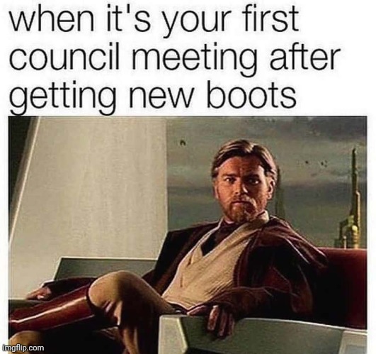 New Boots | image tagged in obi wan kenobi,boots | made w/ Imgflip meme maker
