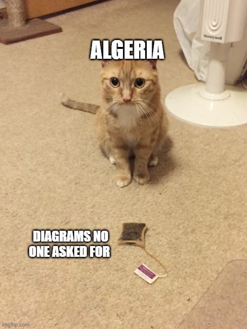 ALGERIA; DIAGRAMS NO ONE ASKED FOR | image tagged in memes | made w/ Imgflip meme maker