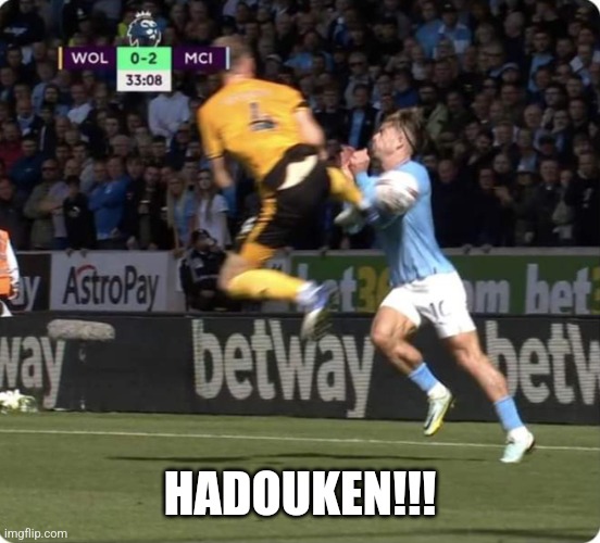 HADOUKEN!!! | image tagged in sports | made w/ Imgflip meme maker