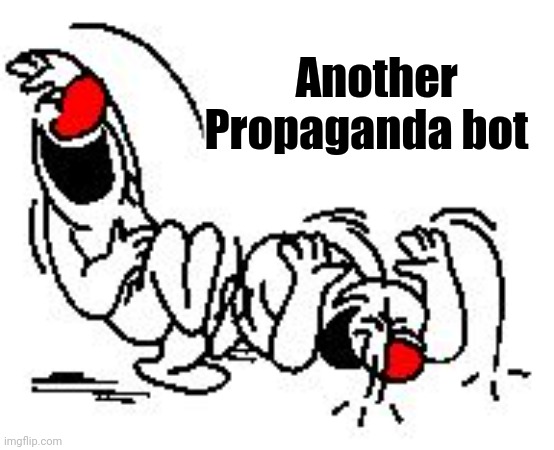 LOL Hysterically | Another         
Propaganda bot | image tagged in lol hysterically | made w/ Imgflip meme maker