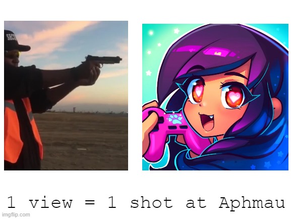 Blank White Template | 1 view = 1 shot at Aphmau | made w/ Imgflip meme maker