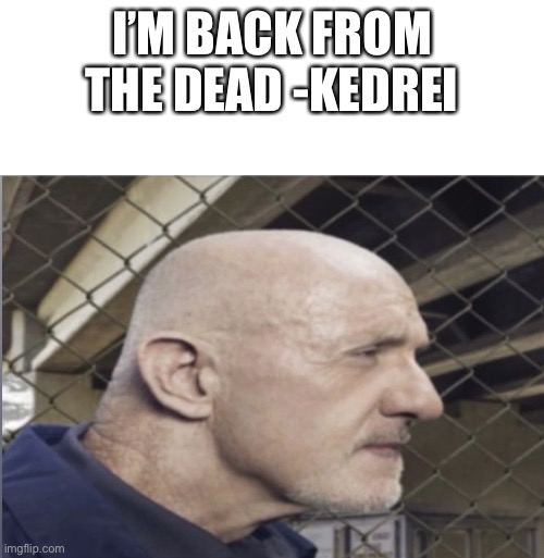 I’M BACK FROM THE DEAD -KEDREI | made w/ Imgflip meme maker