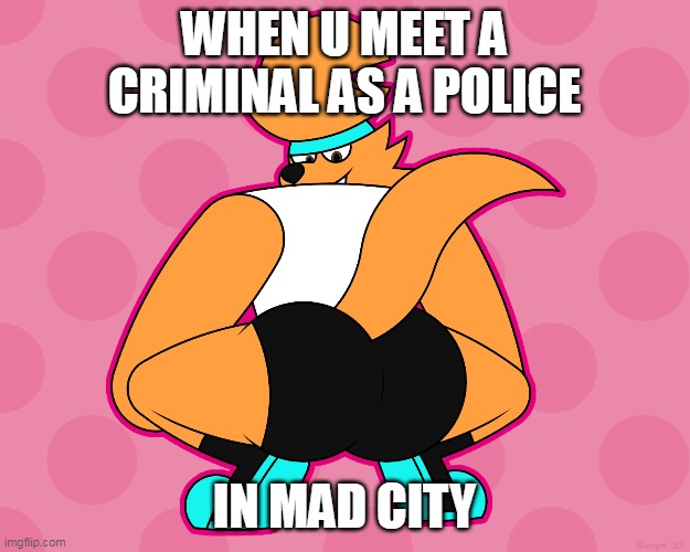 mad city police | WHEN U MEET A CRIMINAL AS A POLICE; IN MAD CITY | image tagged in gaming | made w/ Imgflip meme maker