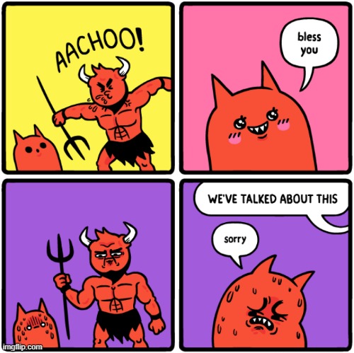 Little Devil | image tagged in comics | made w/ Imgflip meme maker