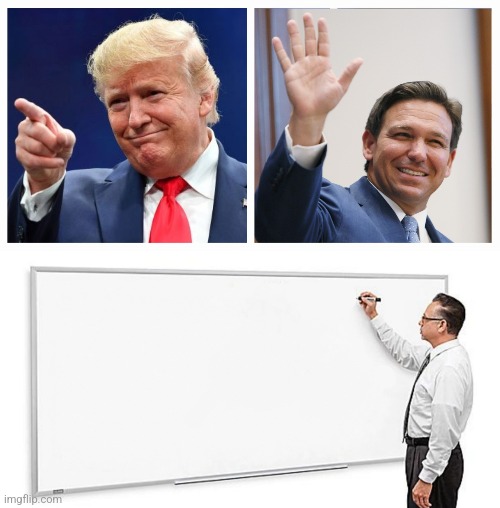2 Options and Whiteboard Blank Meme Template