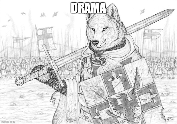hahahah- *bang* | DRAMA | image tagged in fursader | made w/ Imgflip meme maker