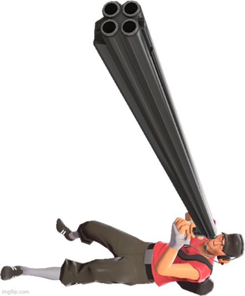 Scout but long gun | image tagged in scout but long gun | made w/ Imgflip meme maker