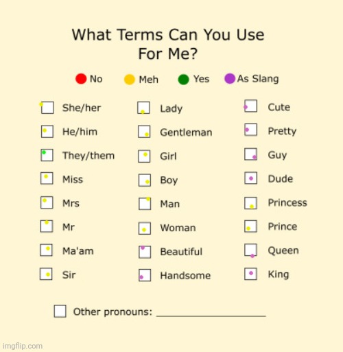 I'm not picky | image tagged in pronouns sheet | made w/ Imgflip meme maker