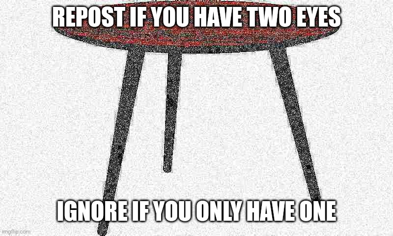 REPOST IF YOU HAVE TWO EYES; IGNORE IF YOU ONLY HAVE ONE | made w/ Imgflip meme maker