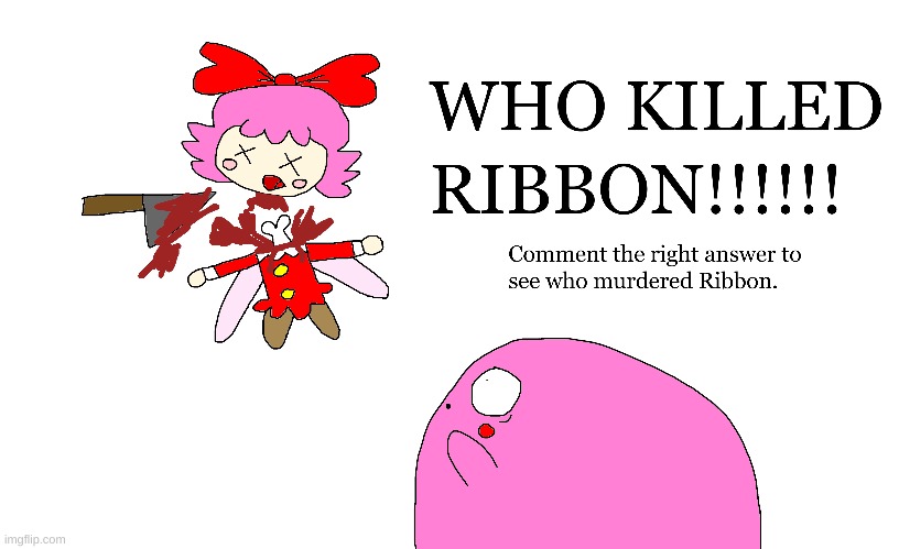 The question that Kirby fans will answer | image tagged in kirby,funny,gore,blood,cute,knife | made w/ Imgflip meme maker