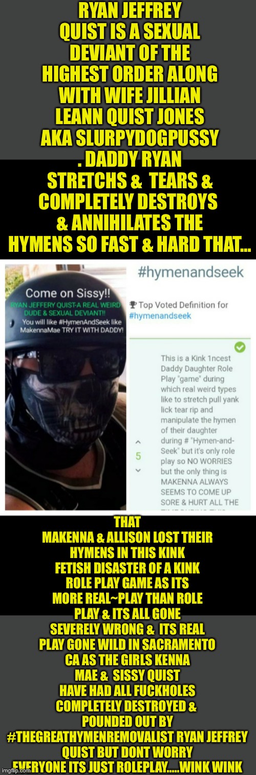 Hymenandseek Is A Kink 1ncest Daddy Daughter Role Play Game Imgflip 2388