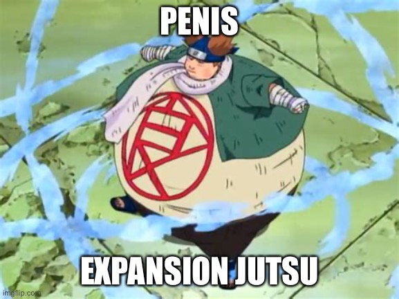 Choji’s Dank Style Jutsu | PENIS; EXPANSION JUTSU | image tagged in naruto,choji naruto,memes,naruto shippuden | made w/ Imgflip meme maker