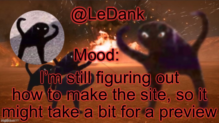 LeDank template | I’m still figuring out how to make the site, so it might take a bit for a preview | image tagged in ledank template | made w/ Imgflip meme maker