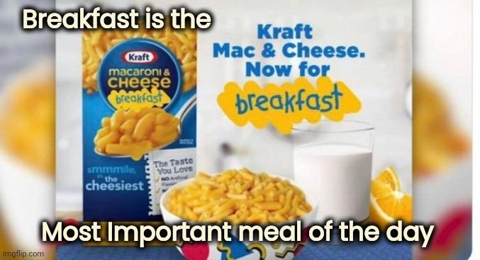 Breakfast is the Most Important meal of the day | made w/ Imgflip meme maker