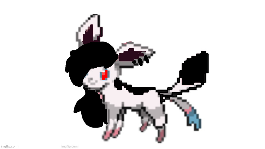 emo sylceon | image tagged in emo sylceon | made w/ Imgflip meme maker