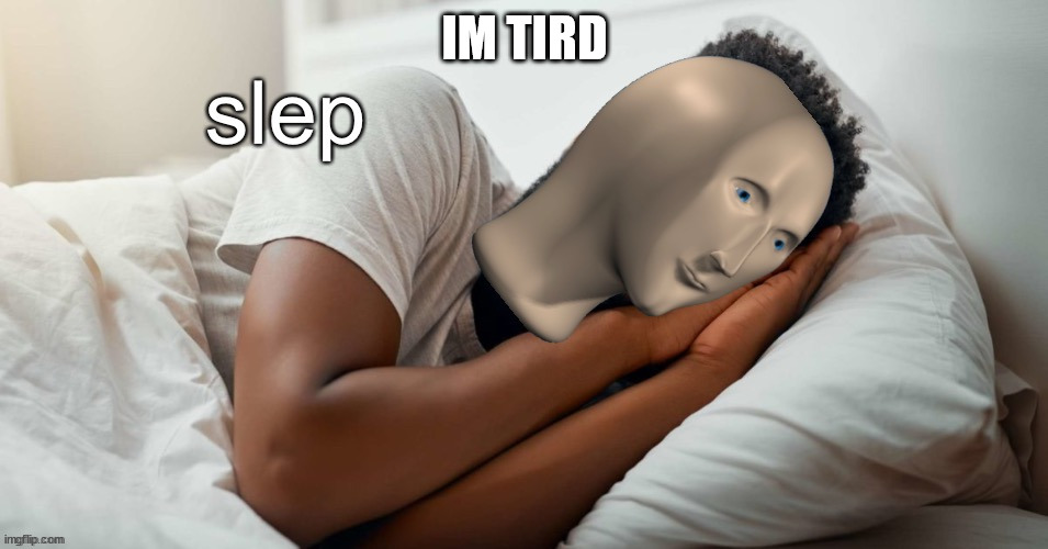 slep | IM TIRD | image tagged in slep | made w/ Imgflip meme maker