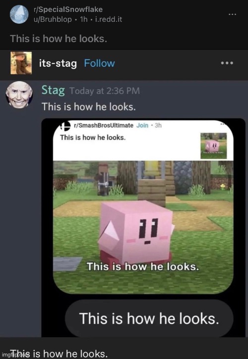 This is how he looks. | made w/ Imgflip meme maker