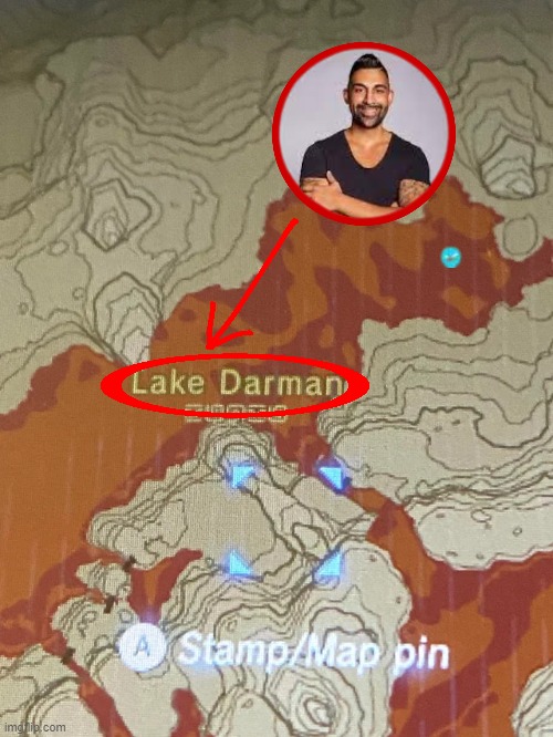 Lake Darman | image tagged in the legend of zelda breath of the wild,dhar mann | made w/ Imgflip meme maker