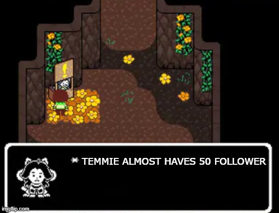 WE ALMOSP | TEMMIE ALMOST HAVES 50 FOLLOWER | made w/ Imgflip meme maker