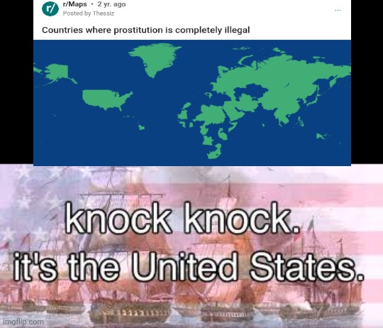 South America, Canada, Europe... We're coming for you | image tagged in knock knock its the united states | made w/ Imgflip meme maker