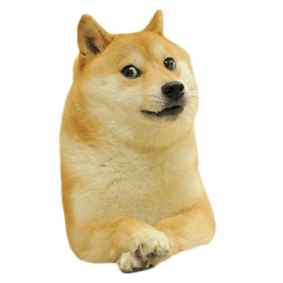 High Quality Doge but PNG Blank Meme Template