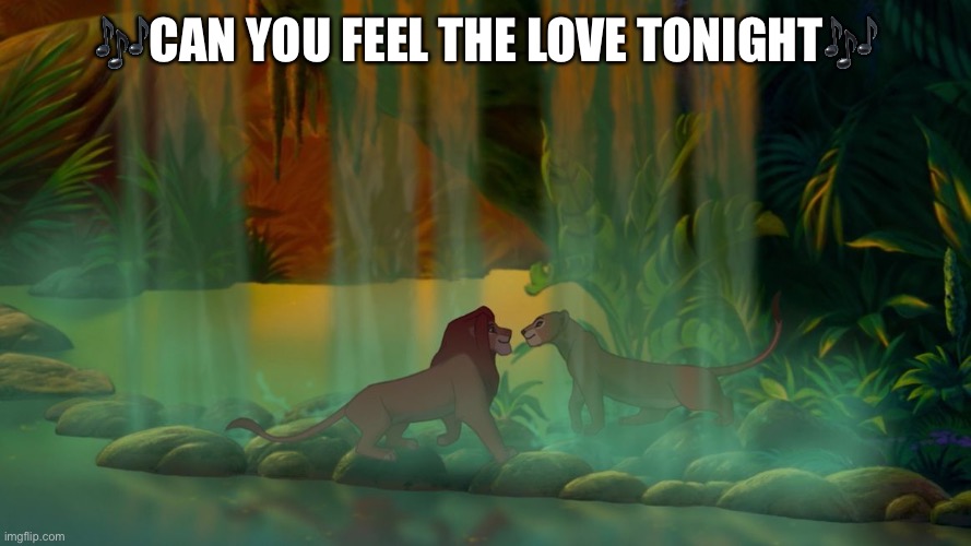 Can You Feel The Love Tonight | ?CAN YOU FEEL THE LOVE TONIGHT? | image tagged in can you feel the love tonight | made w/ Imgflip meme maker