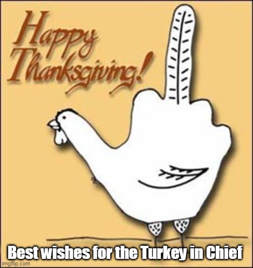Best wishes for the Turkey in Chief | made w/ Imgflip meme maker