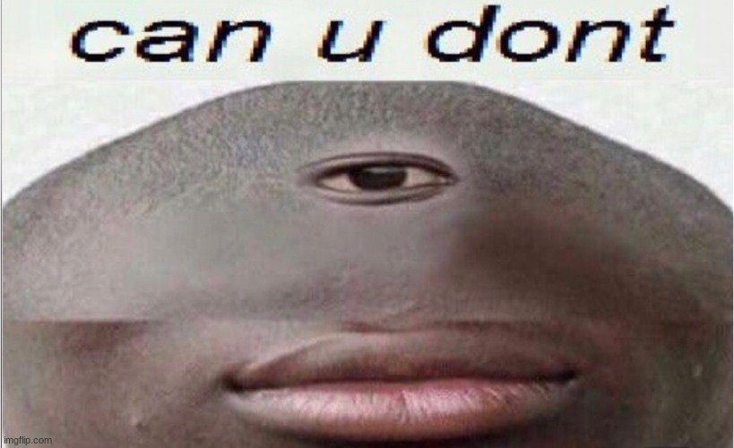 can u dont | image tagged in can u dont | made w/ Imgflip meme maker