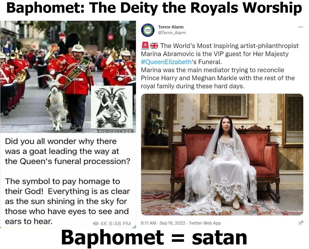 Baphomet: The Deity the Royals Worship | Baphomet: The Deity the Royals Worship; Baphomet = satan | image tagged in satanic,satanism,satan,baphomet,incest,inbred | made w/ Imgflip meme maker