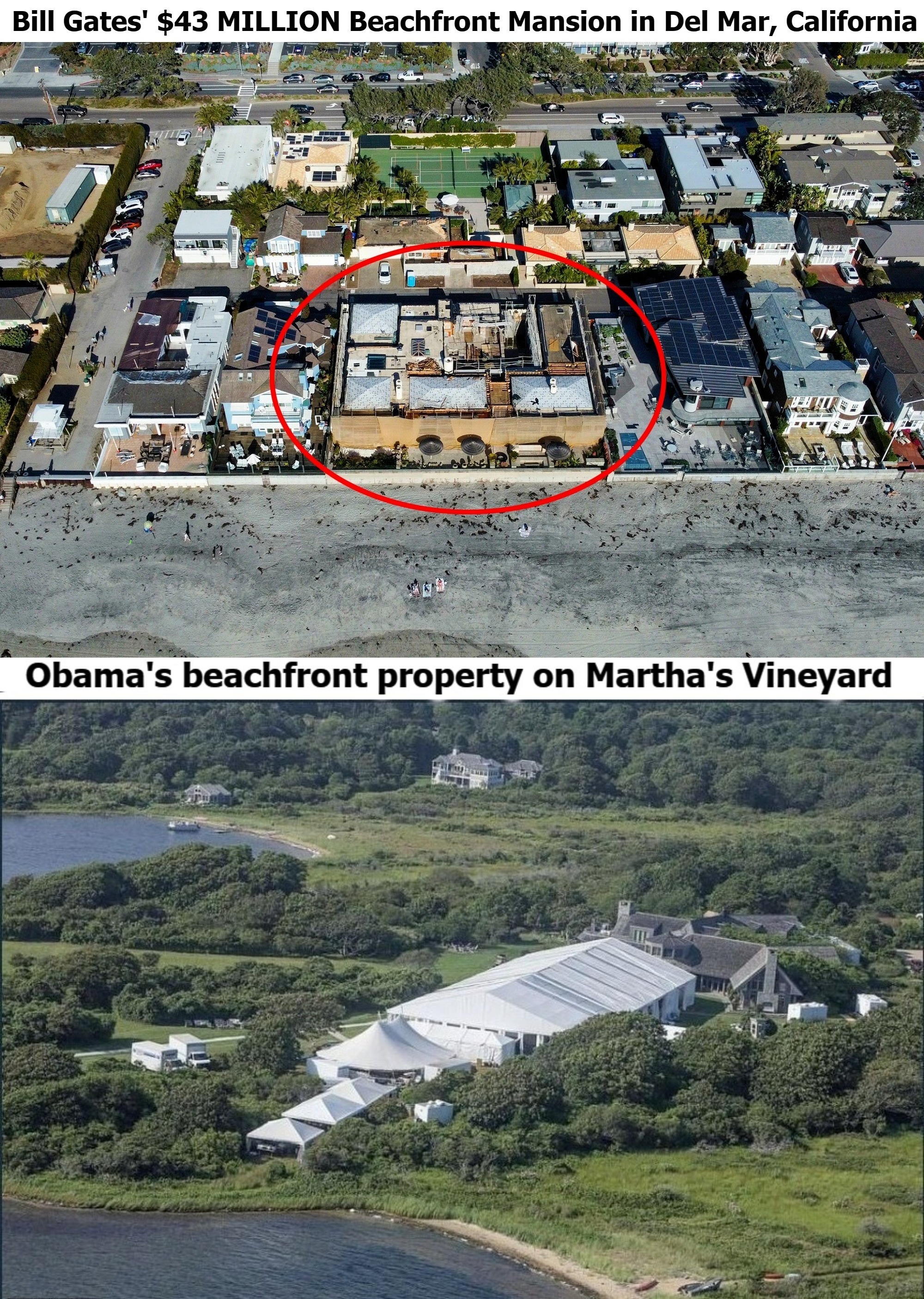 If Liberal Elitists Were Really Worried About Rising Sea Levels, Why Do They Build Multimillion Dollar Beachfront Mansions? | image tagged in liberal hypocrisy,global warming,global warming your ass | made w/ Imgflip meme maker
