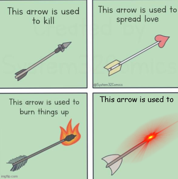 This arrow is used to | made w/ Imgflip meme maker