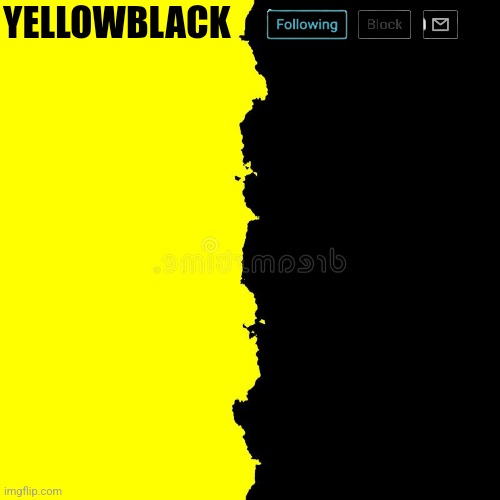 Yellowblack announcement template Blank Meme Template