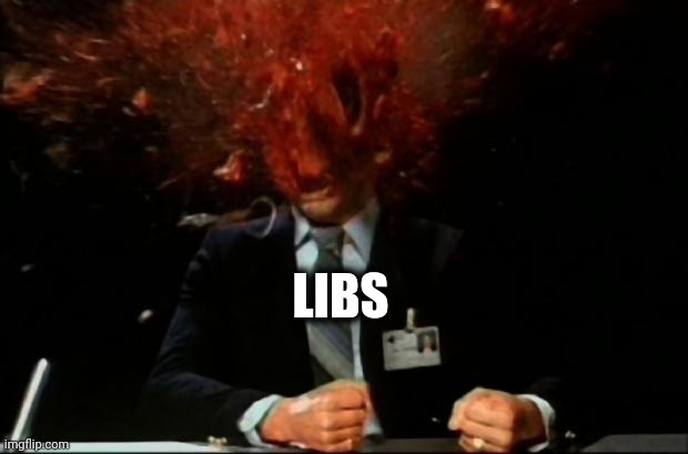 head explode | LIBS | image tagged in head explode | made w/ Imgflip meme maker