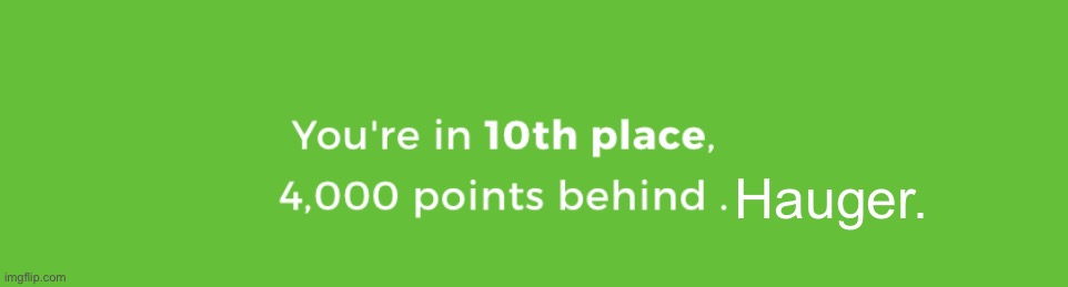 Behind in Life Kahoot! | Hauger. | image tagged in behind in life kahoot | made w/ Imgflip meme maker