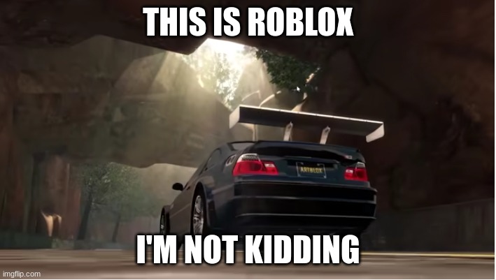 Whoever made this game is a genius | THIS IS ROBLOX; I'M NOT KIDDING | image tagged in omg,roblox,holy crap | made w/ Imgflip meme maker