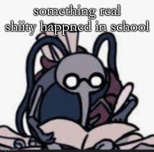 someone just punched so hard i felt so bad | something real shiity happned in school | image tagged in cornfier s template | made w/ Imgflip meme maker