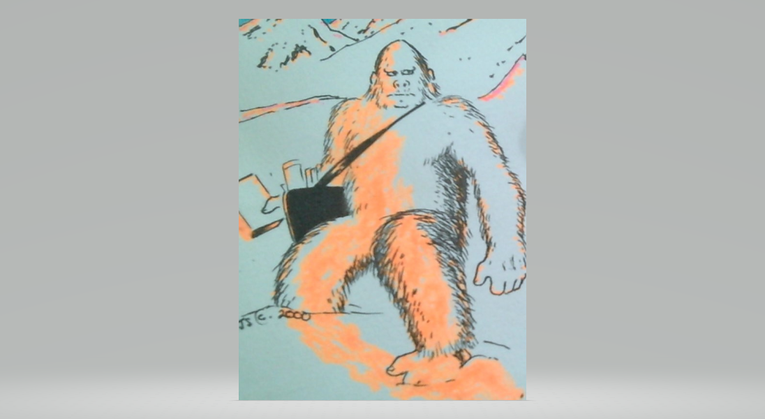 THE ABOMINABLE POSTPERSON OF THE HIMALAYAS Blank Meme Template