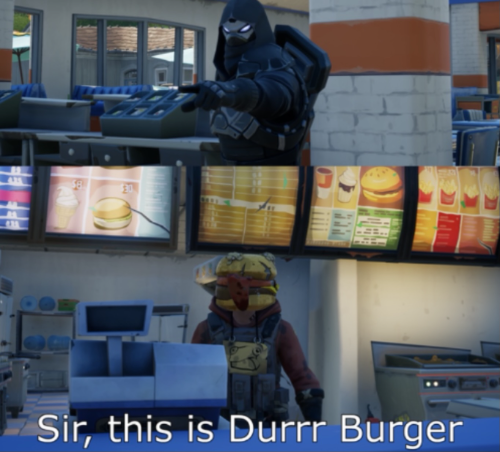 High Quality this is a durr burger Blank Meme Template