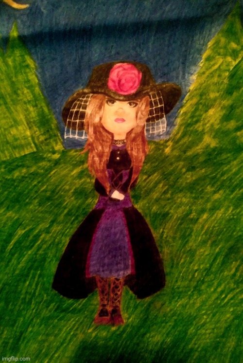 Witch drawing | image tagged in witch drawing,halloween,witch,trending,trending now,drawing | made w/ Imgflip meme maker