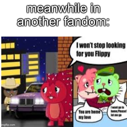 What the Fu- | meanwhile in another fandom: | image tagged in htf | made w/ Imgflip meme maker