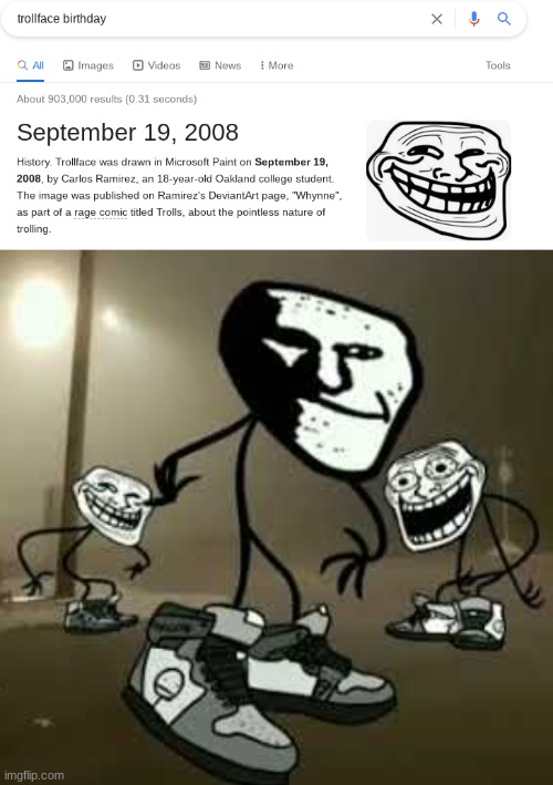 happy 14th birthday trollface | made w/ Imgflip meme maker