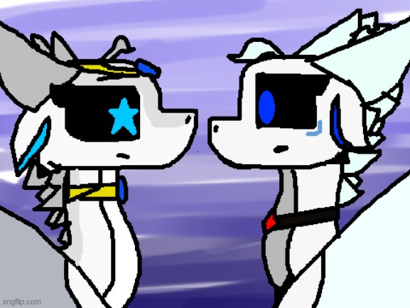 Just a drawing of Kori meeting Moonsilver | made w/ Imgflip meme maker