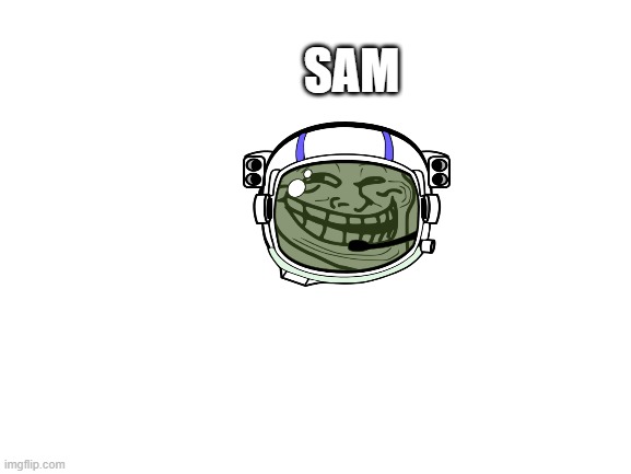 Blank White Template | SAM | image tagged in blank white template | made w/ Imgflip meme maker