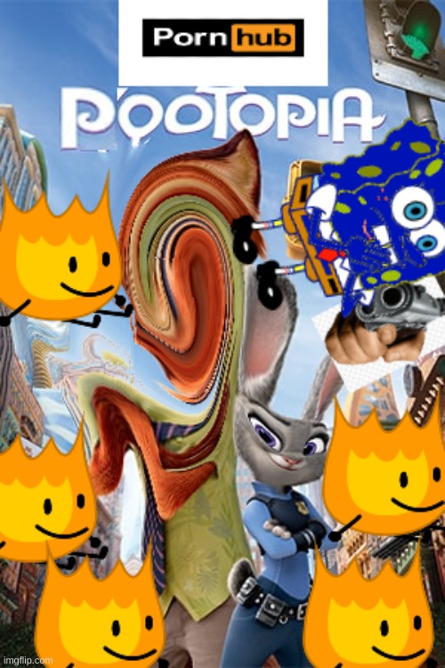 Pootopia | image tagged in memes,funny,zootopia,photoshop,edit,badly edited | made w/ Imgflip meme maker