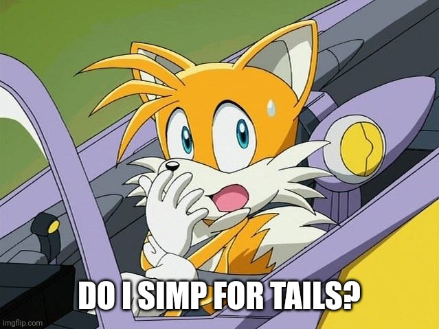 am i simping? | DO I SIMP FOR TAILS? | image tagged in tails | made w/ Imgflip meme maker