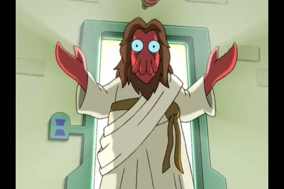 Zoidberg Jesus Blank Meme Template