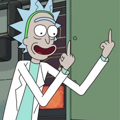 Rick Sanchez Finger Blank Meme Template