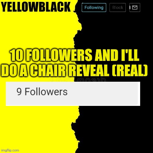 Yellowblack Announcement Template Imgflip